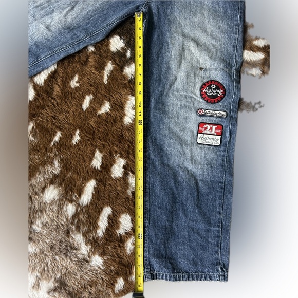 Y2K vintage Denim pants with Patches vintage - Picture 8 of 10